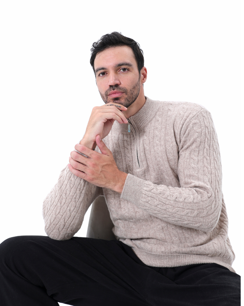 Thomas™ | Anders – Cashmere Half-Zip Sweater