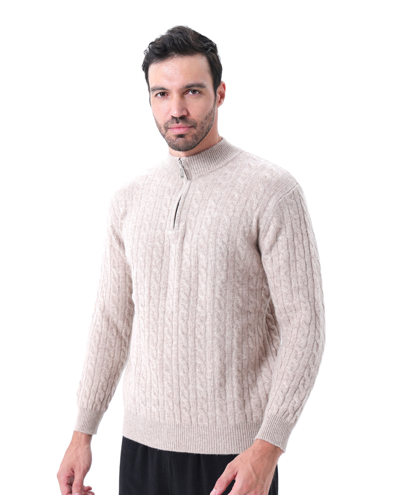 Thomas™ | Anders – Cashmere Half-Zip Sweater