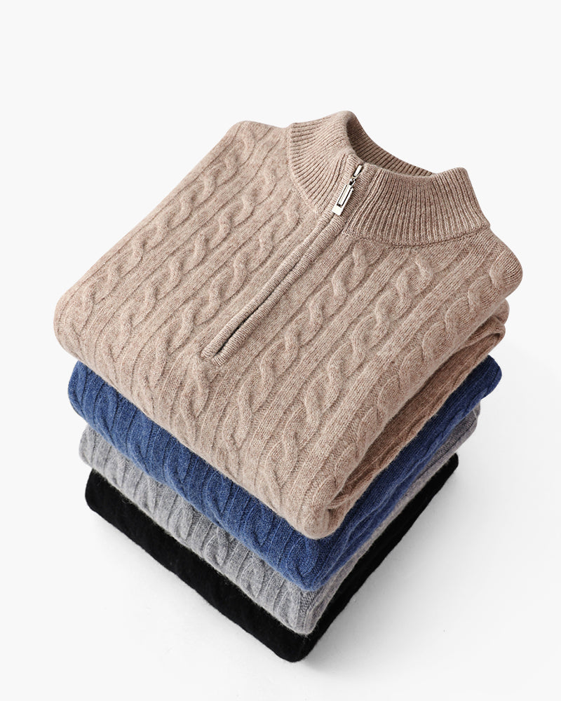 Thomas™ | Anders – Cashmere Half-Zip Sweater