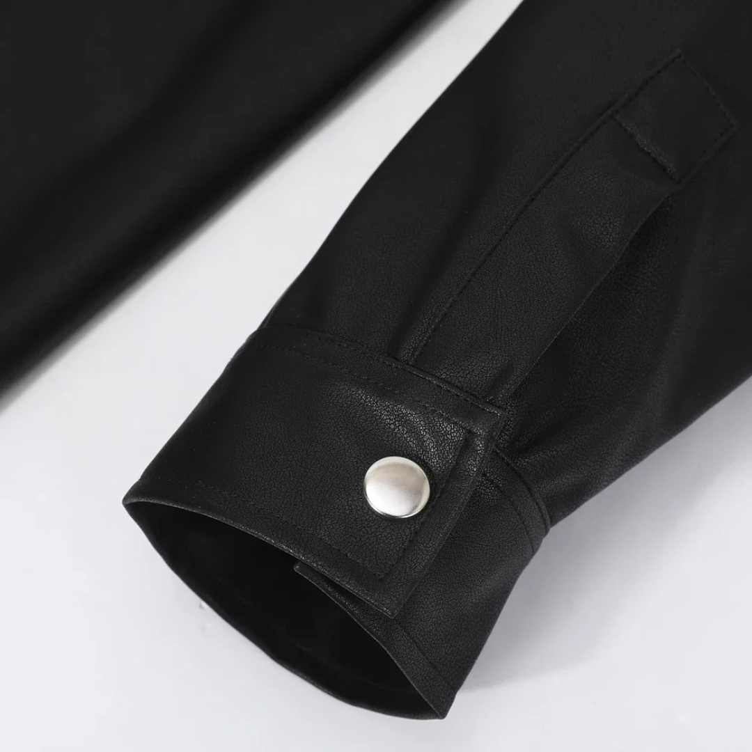 Thomas™ | Steen – Sort Knapbluse